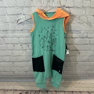 Rags to Raches Constellation Pattern Sleeveless Hooded Romper